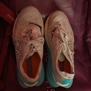 Hoka Athletic Shoes in Teal and White